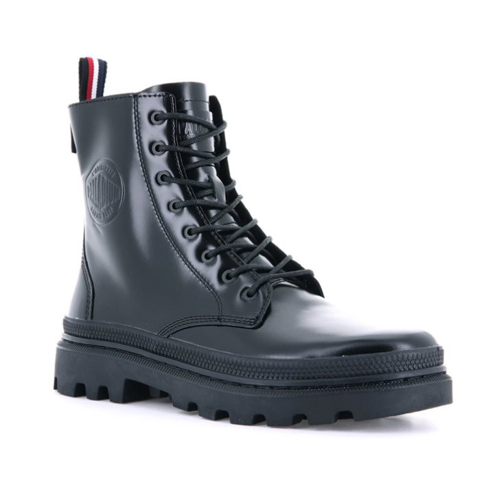 Palladium Pallatrooper Off-1 Men's Boots Black | UK U613-IYP